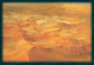 Sossusvlei Pan filled with water